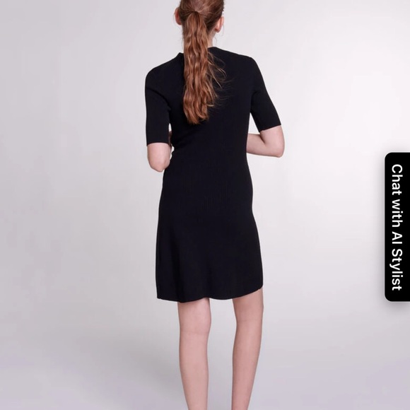 Maje Dress In Ribbed Knit - Picture 4 of 9